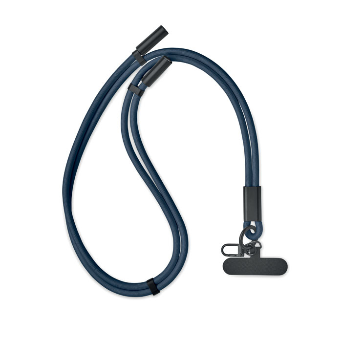 Cordon de charge personnalisable 60W RPET Cocharge Bleu marine